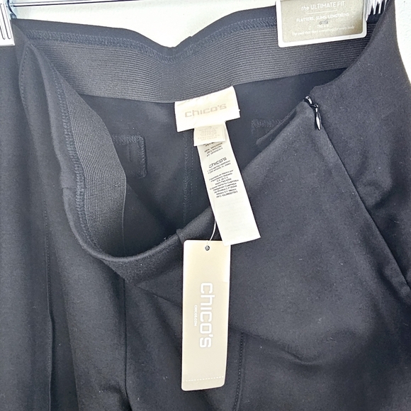 Chico's #570166545 The Refined Lindy Side Zip Pant in Black NWT - Picture 3 of 14